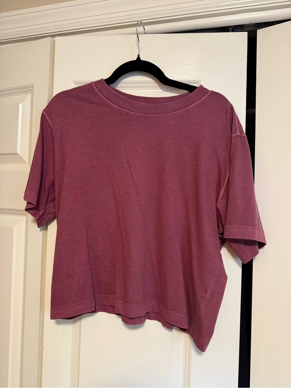 Richer Poorer Crop Tee Dusty Rose
